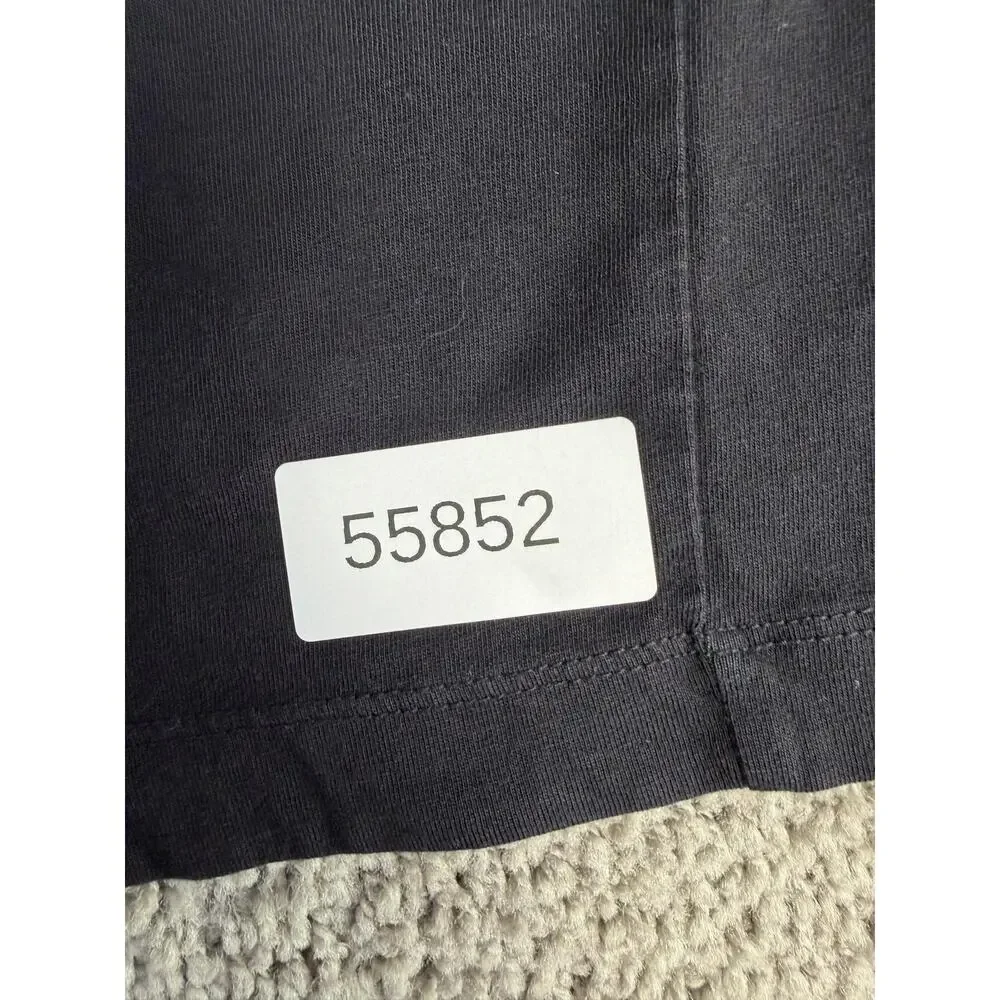 True Religion Shirt Mens L Black Brand Jeans Graphic Crew Neck Tagless Cotton
